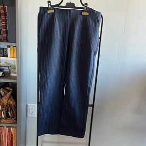 Women’s Navy Pinstripe Pants